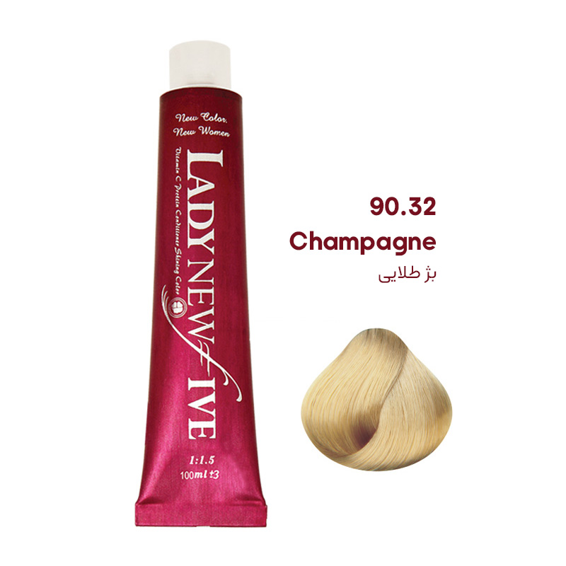 رنگ مو لیدی نیو فایو Lady New Five بژ طلایی 90.32