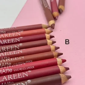 رژلب مدادی پک 12 عددی اورجینال Lareen سری B (4)