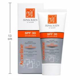 کرم ضد آفتاب بی رنگ مای مناسب پوست جوش‌دار SPF30 حجم ۵۰ میل