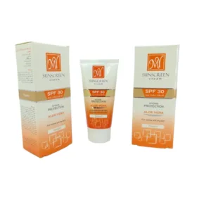 کرم ضد آفتاب رنگی آلوئه ورا مای مناسب پوست خشک SPF30 حجم ۵۰ میل