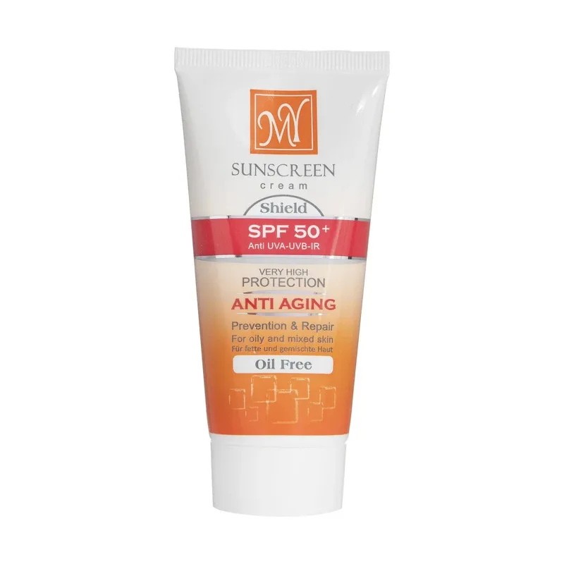 کرم ضد آفتاب ضد چروک رنگ طبیعی مای SPF50 حجم ۵۰ میل