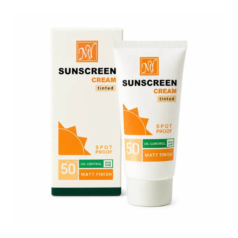کرم ضد آفتاب ۴ کاره رنگی اسپات گارد مای مناسب پوست چرب SPF50 حجم ۵۰ میل