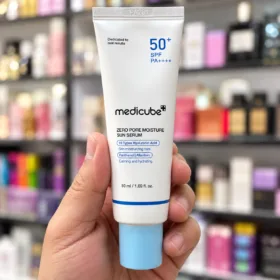 کرم ضد آفتاب رنگی مدی کیوب Medicube مدل PDRN Pink Tone Up SPF50+ حجم 50 میلی لیتر (3)