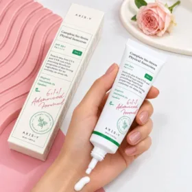 کرم ضد آفتاب بی رنگ تسکین دهنده اکسیس وای +SPF 50 مدل Complete No-Stress حجم 50 میل